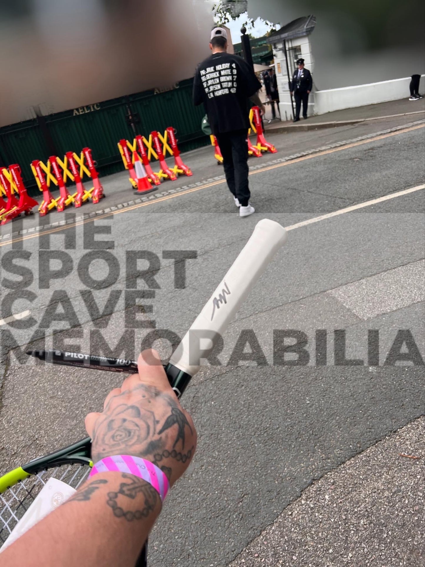 Nick Kyrgios Signed Wimbledon Babolet Tennis Racket