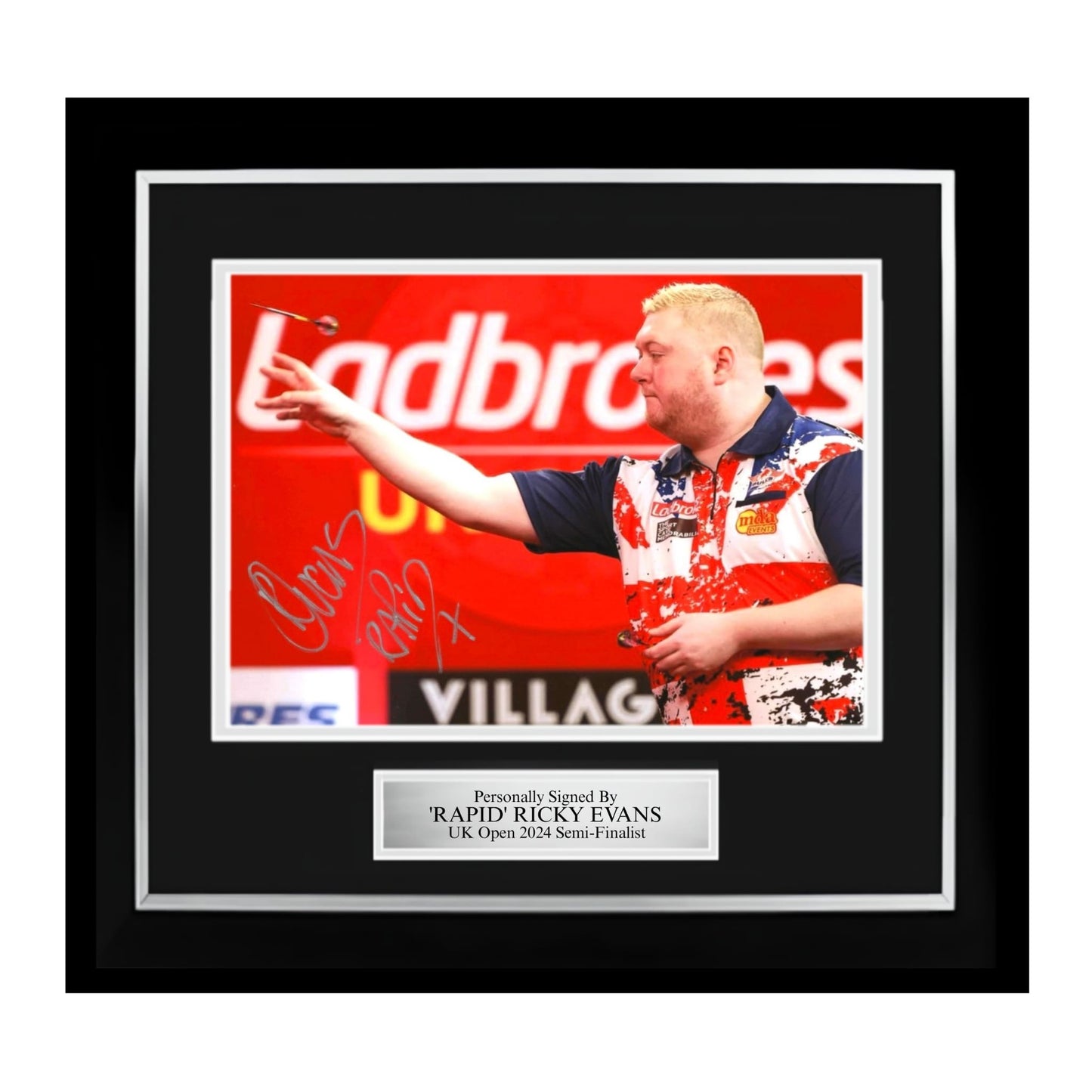 ‘Rapid’ Ricky Evans Signed 10x8 Photo- UK Open 2024
