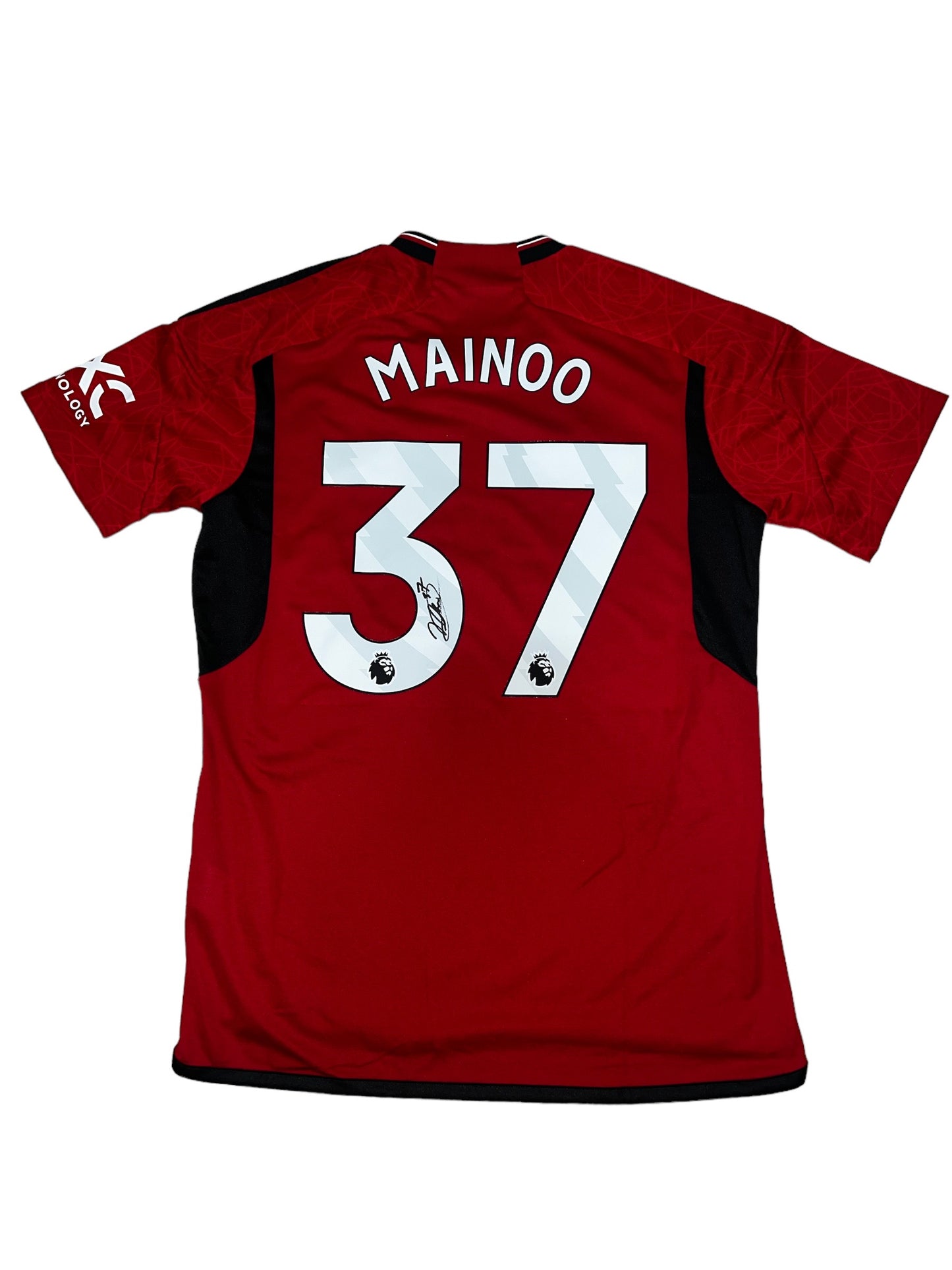 Kobbie Mainoo Signed Manchester United Official 2023-2024 Home Shirt