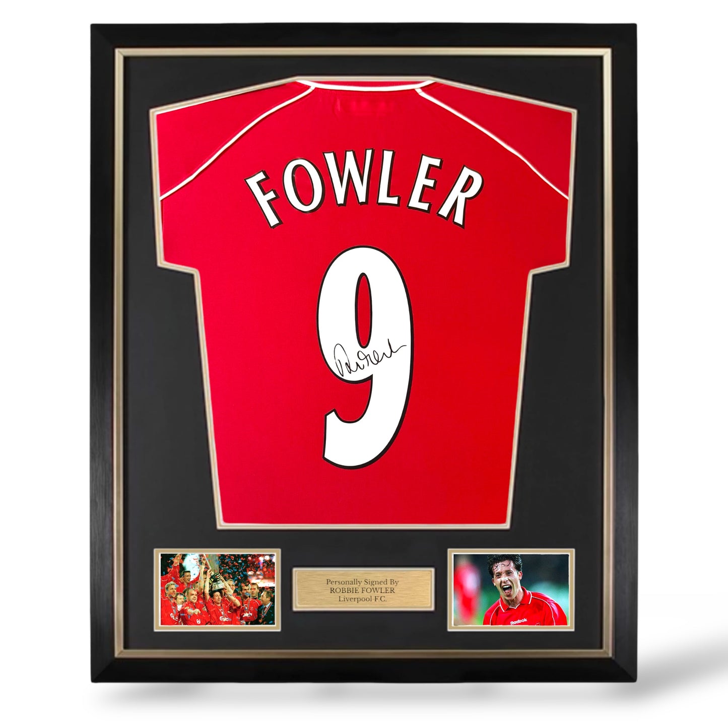 Robbie Fowler Signed Liverpool 2000/2001 Home Shirt- Deluxe Framed