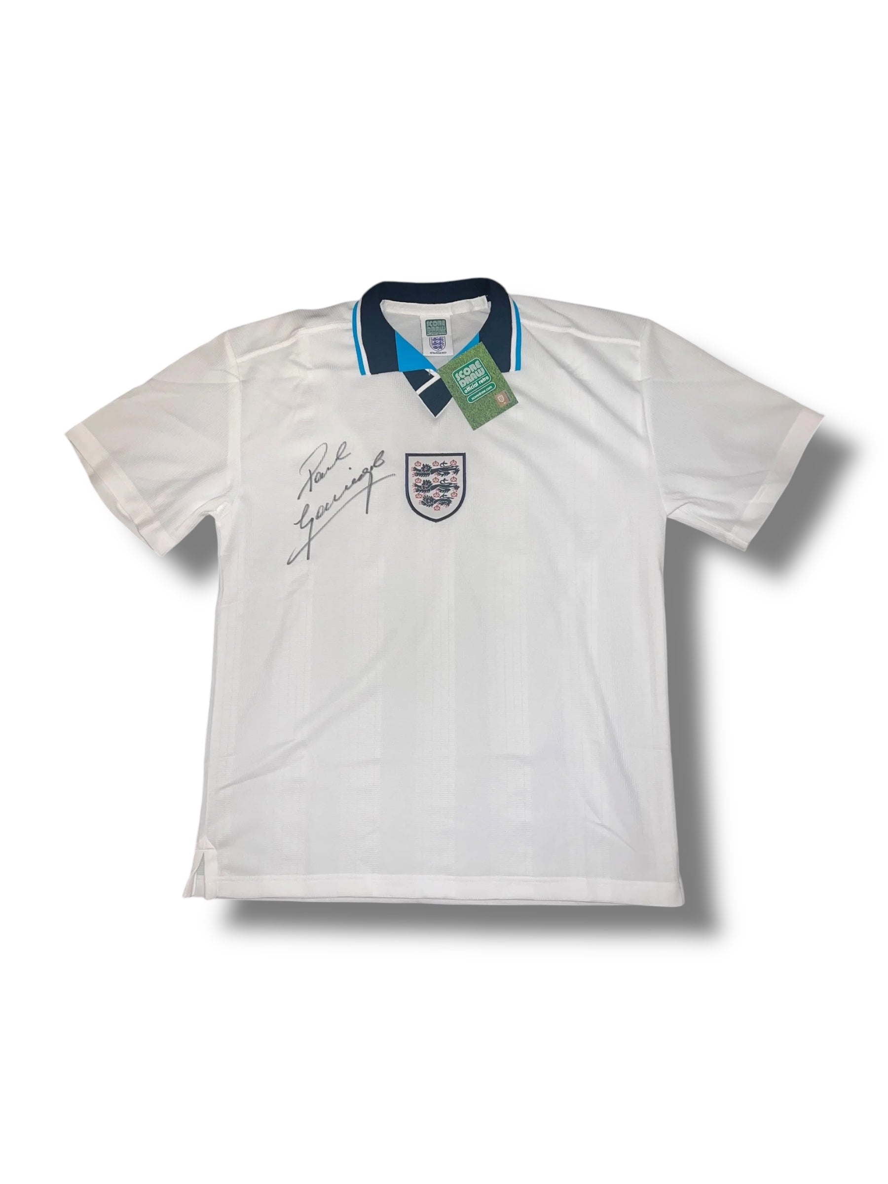 Gascoigne Signed Shirt Paul Gascoigne Euro 96 Shirt Score Draw