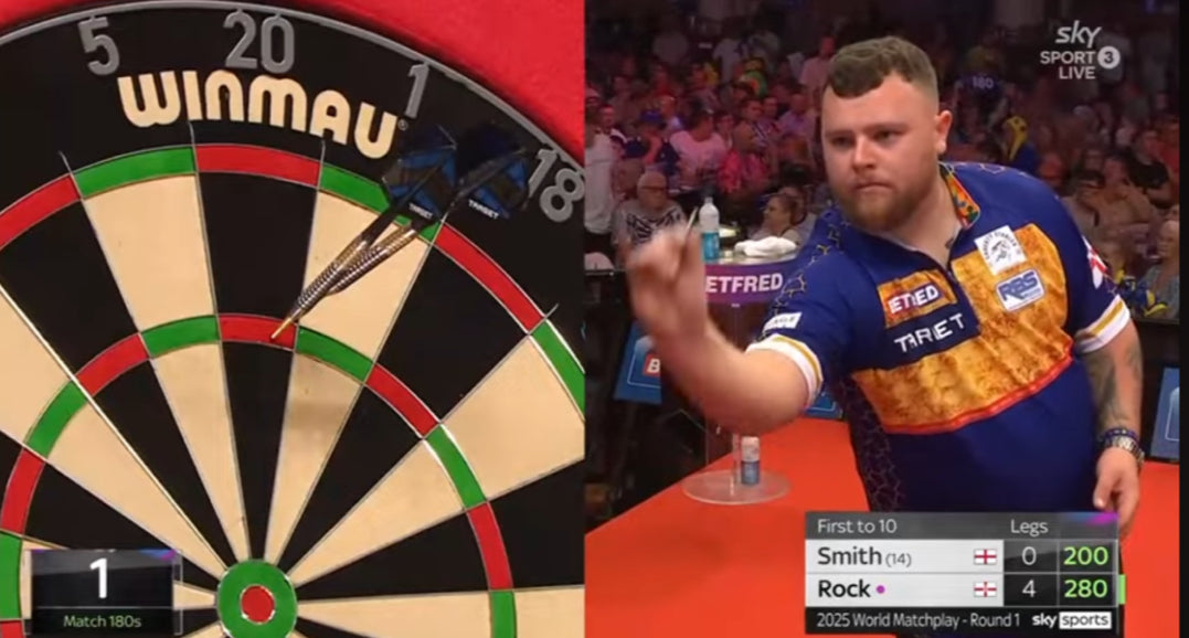 Josh Rock MATCH WORN Signed World Matchplay 2025 First Round Shirt v Ross Smith