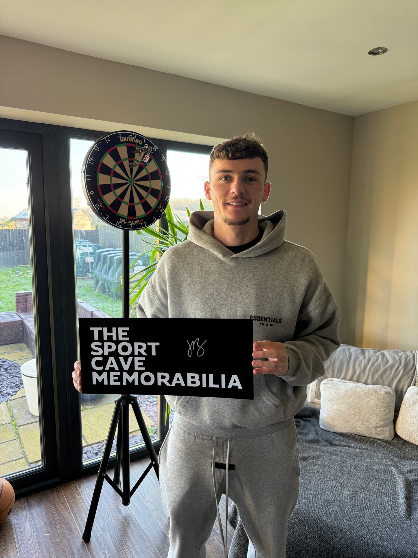 Harrison Burrows Signed Peterborough United 2023/24 Home Shirt- Deluxe Framed