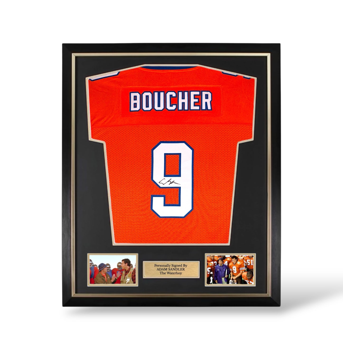 Adam Sandler Signed The Waterboy Jersey- Deluxe Framed