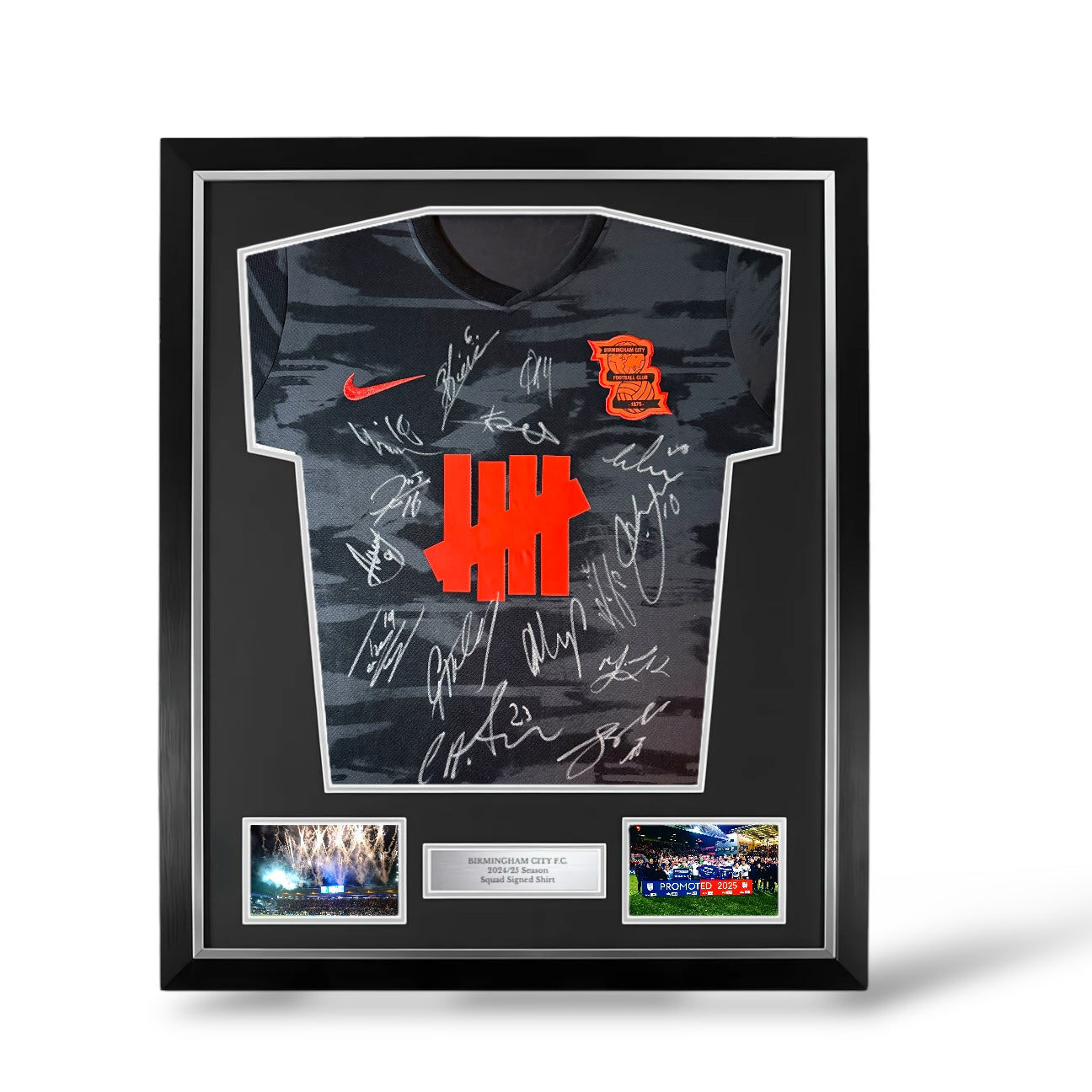 Birmingham City 2024/25 Squad Signed Wembley Third Shirt- Deluxe Framed