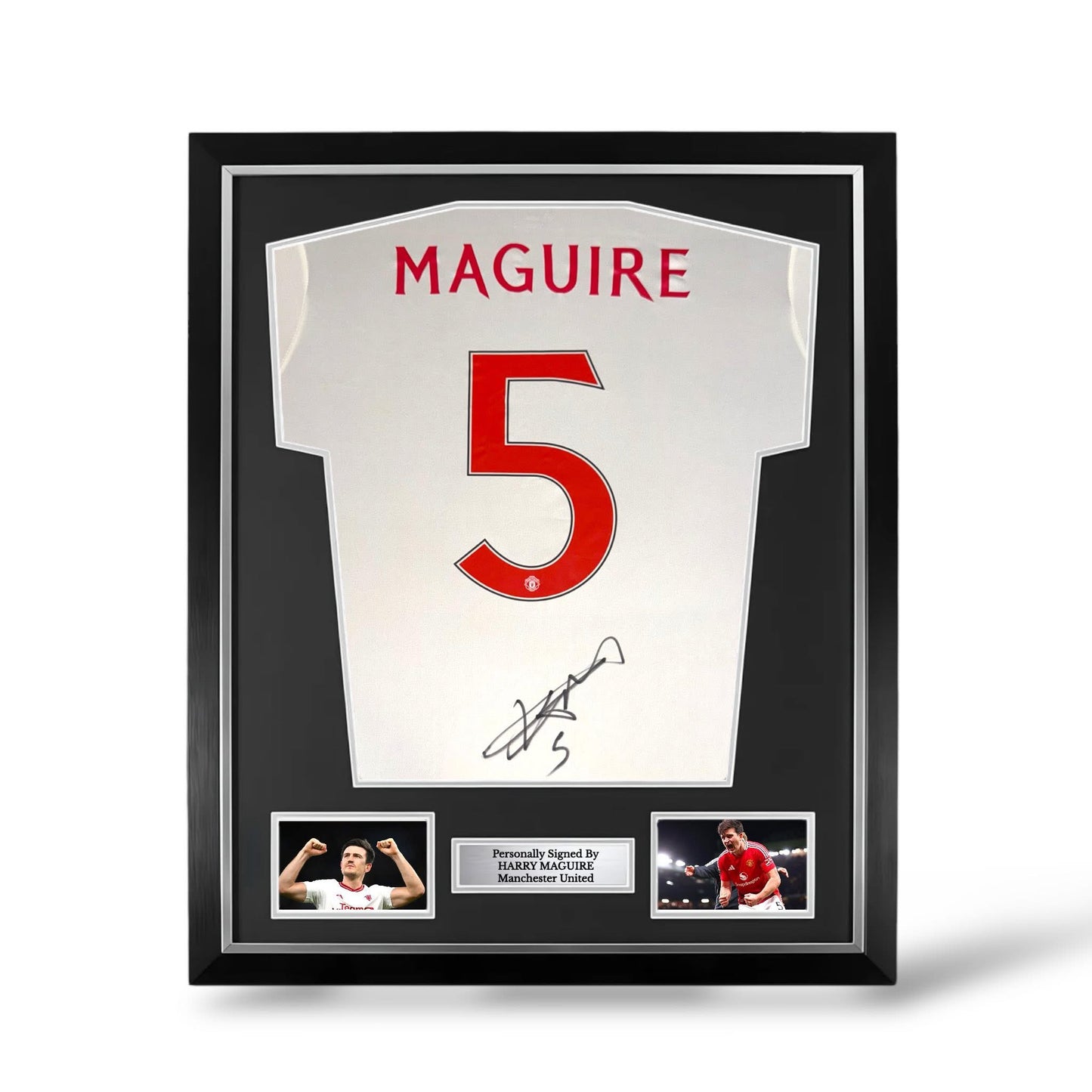 Harry Maguire Signed Manchester United 2024/25 Third Shirt- Deluxe Framed