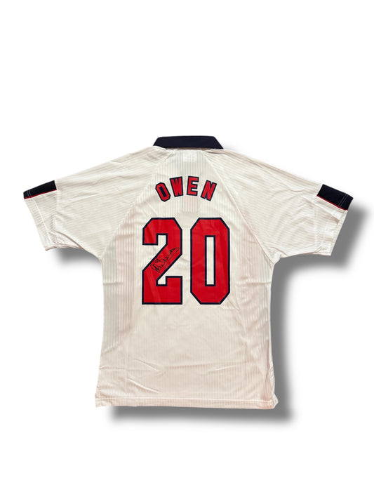 Michael Owen Signed England World Cup 1998 Shirt