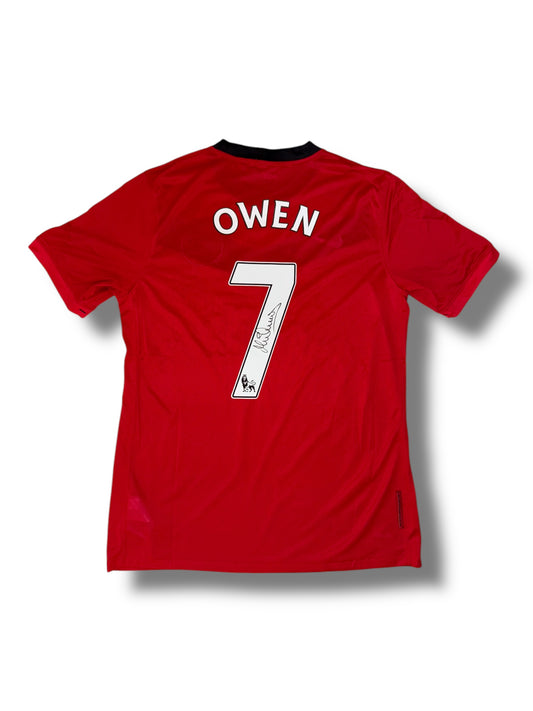 Michael Owen Signed Manchester United 2009/10 Home Shirt