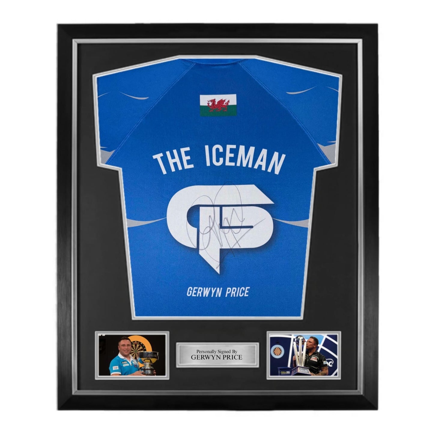 Gerwyn Price Signed Official Akuma Darts Shirt- Deluxe Framed