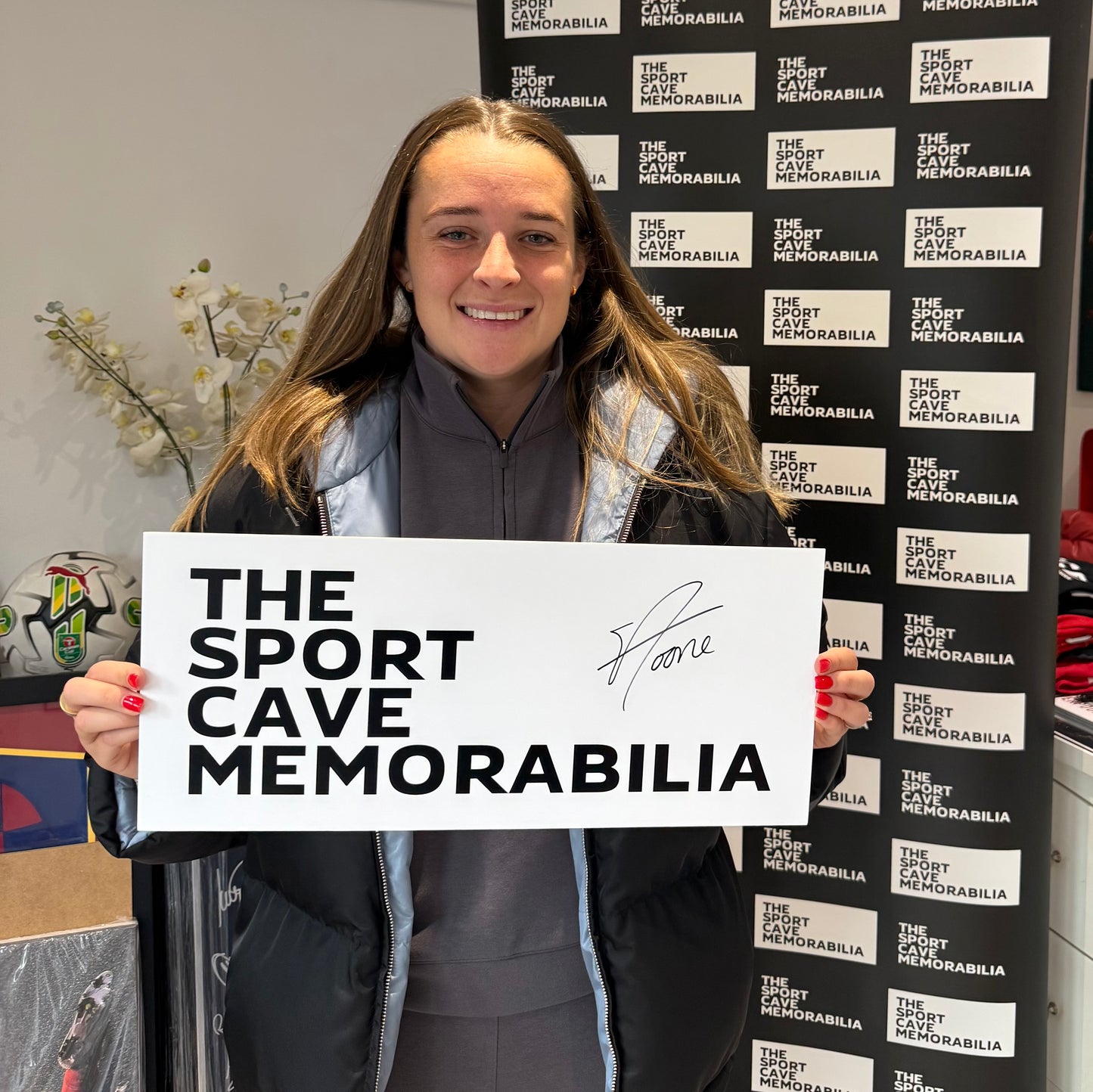 Ella Toone Signed Womens Euro 2025 Football- Deluxe Display Case