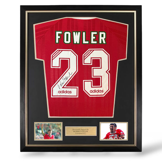 Robbie Fowler Signed Liverpool 1993-1995 Home Shirt- Deluxe Framed
