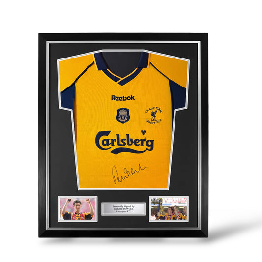 Robbie Fowler Signed Liverpool 2000/2001 Away Shirt- Deluxe Framed