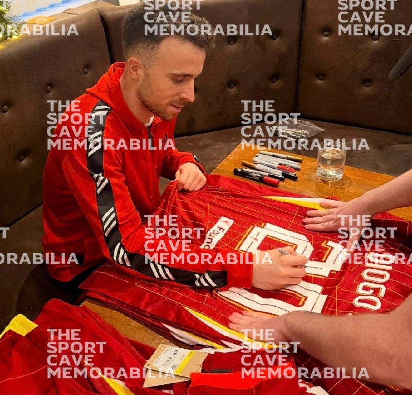 Diogo Jota Signed Liverpool 24/25 Home Shirt- Deluxe Mural Framed