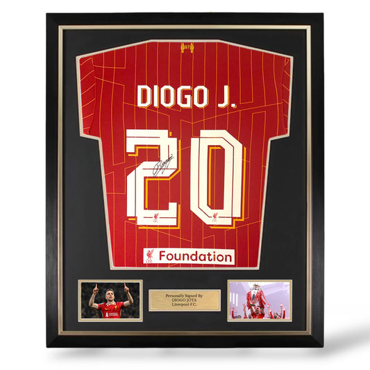 Diogo Jota Signed Liverpool 24/25 Home Shirt- Deluxe Framed