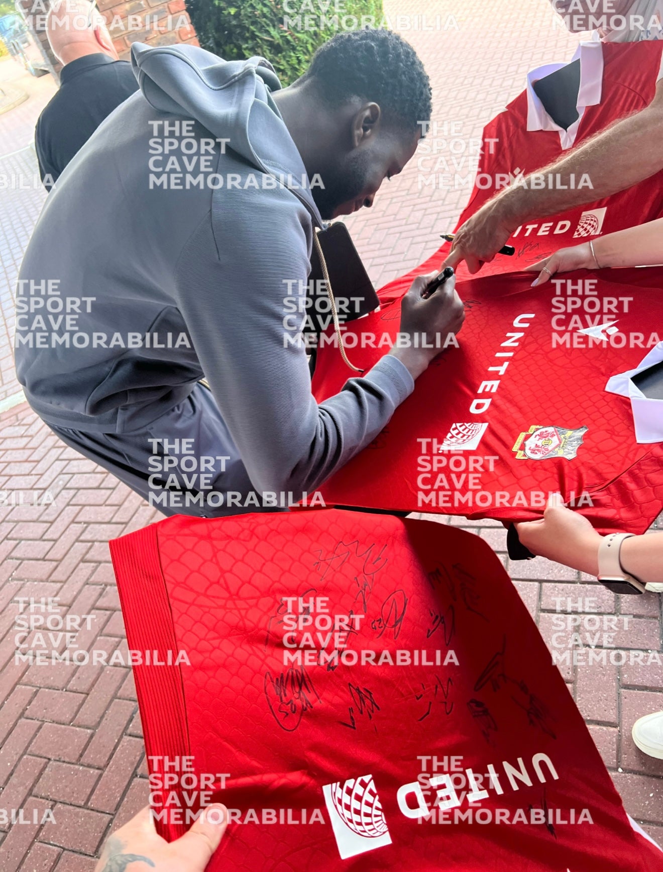 Wrexham AFC 2024/25 Squad Signed Home Shirt- Deluxe Framed