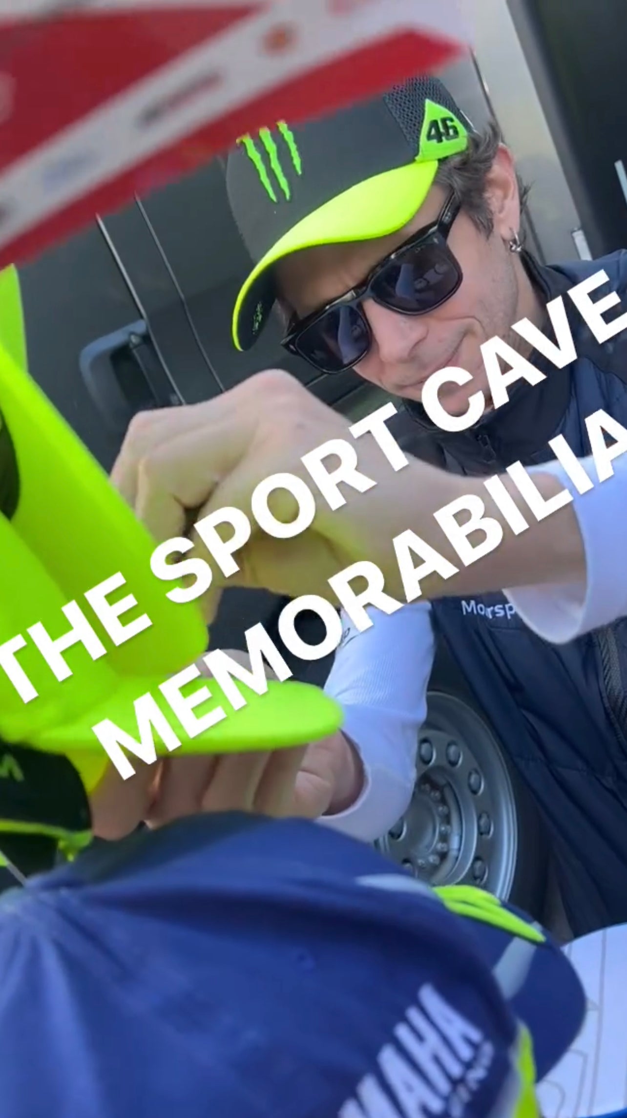 Valentino Rossi Signed VR46 Cap Deluxe Framed