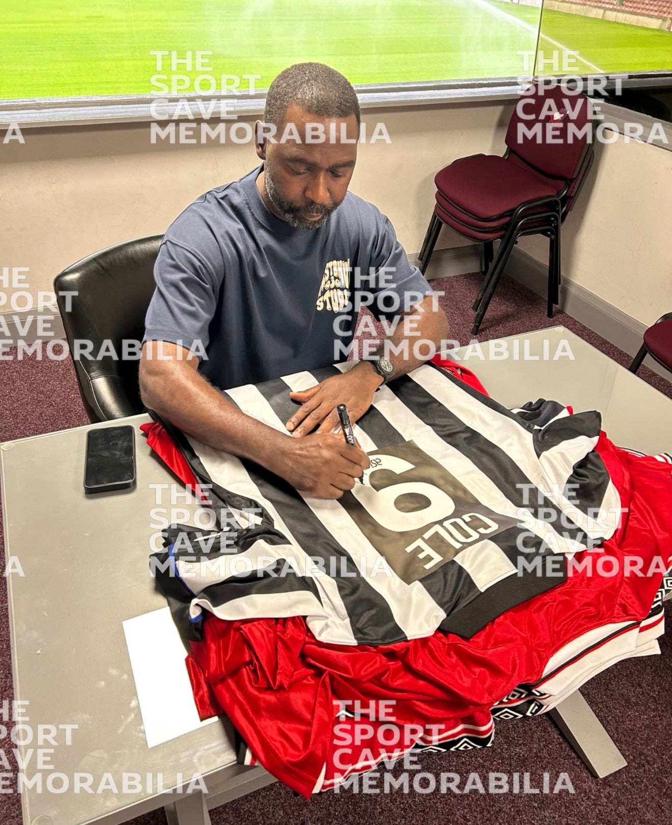 Andy Cole Signed Newcastle United 1993-95 Home Shirt