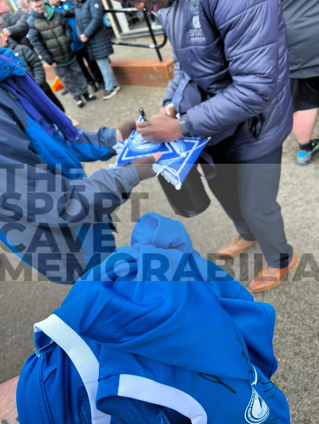 Peterborough United Wembley 2024 Squad Signed Pennant- Deluxe Framed