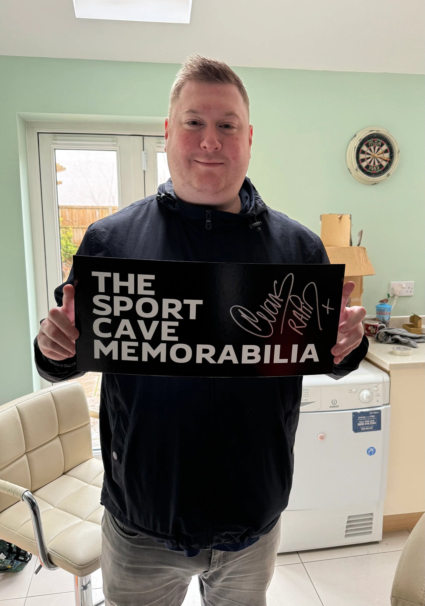 ‘Rapid’ Ricky Evans Front Signed Darts Shirt