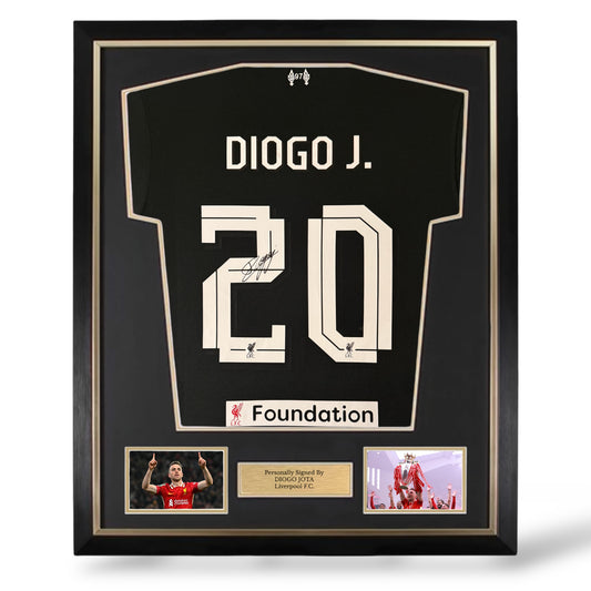 Diogo Jota Signed Liverpool 24/25 Away Shirt- Deluxe Framed