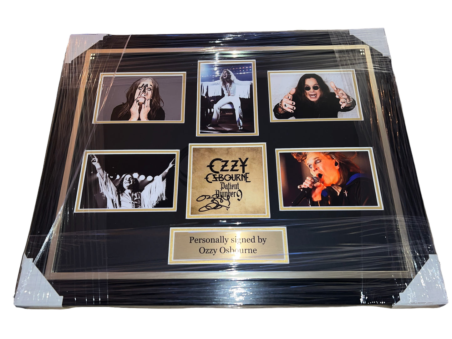 Ozzy Osbourne Signed And Framed Patient 9 Promo Card