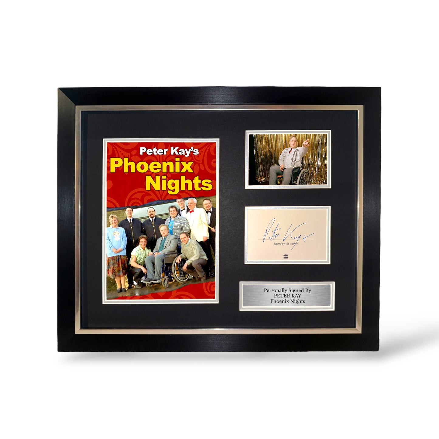 Peter Kay Signed Phoenix Nights Montage- Deluxe Framed