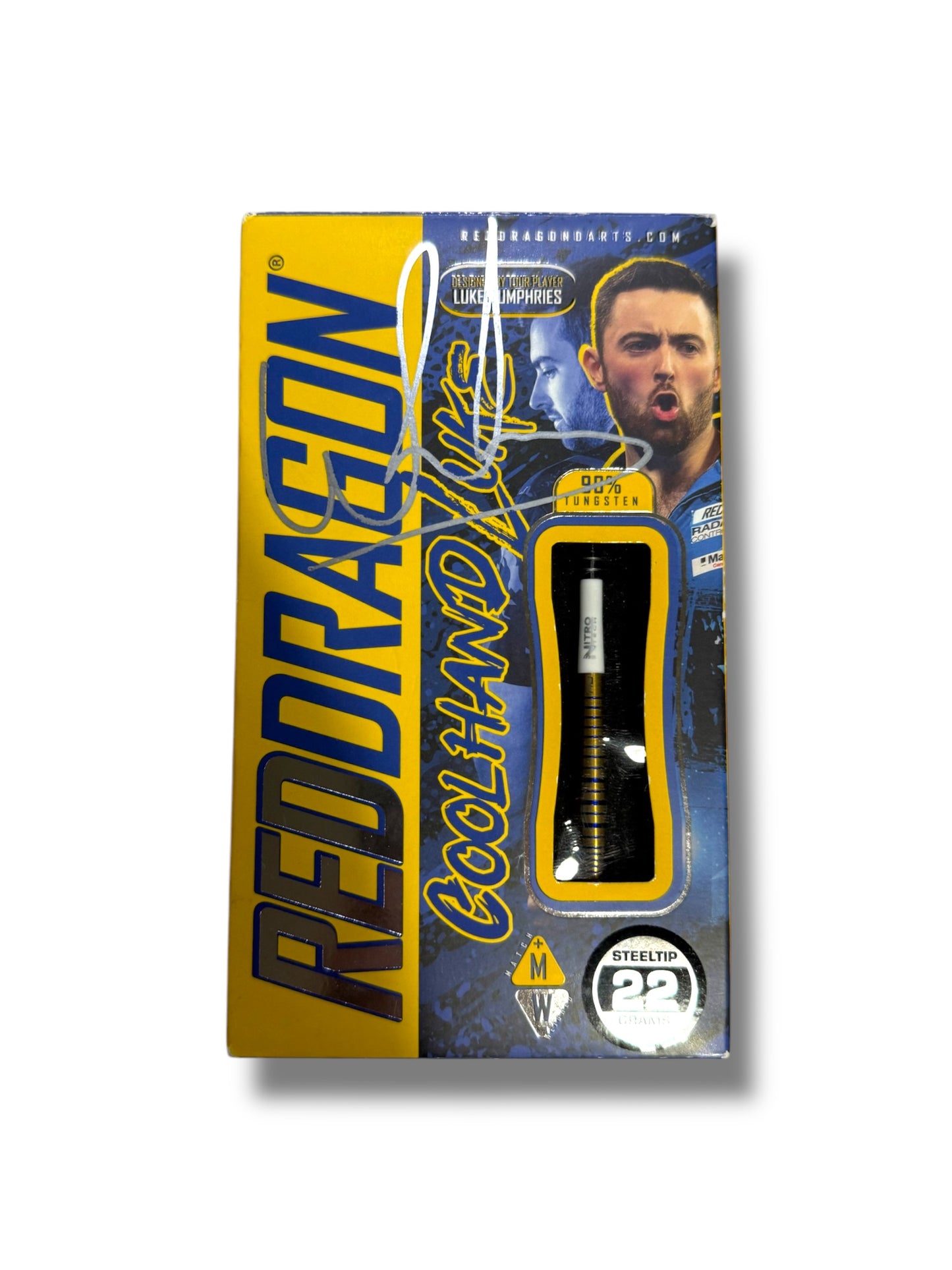 Luke Humphries Signed Red Dragon TX3 Gold Darts Set