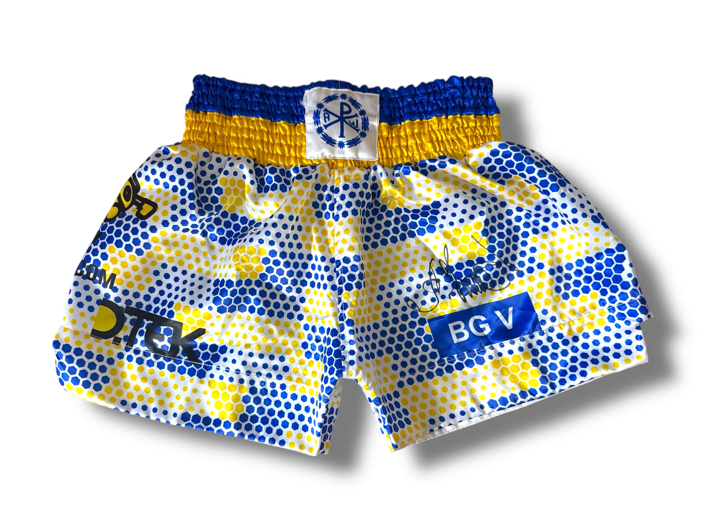 Oleksandr Usyk Signed Boxing Shorts- v Tyson Fury Fight 1