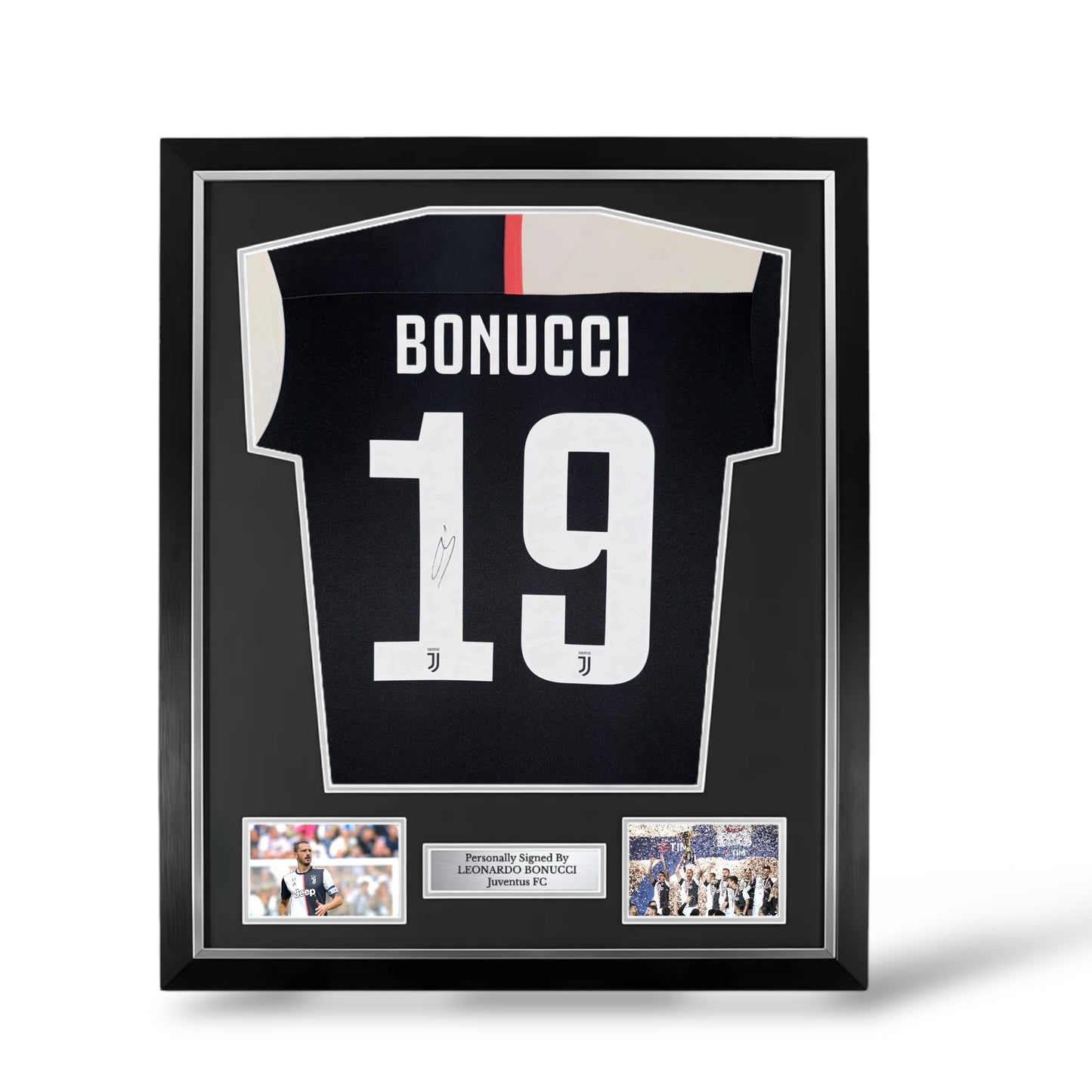 Leonardo Bonucci Signed Juventus 2019/20 Home Shirt- Deluxe Framed