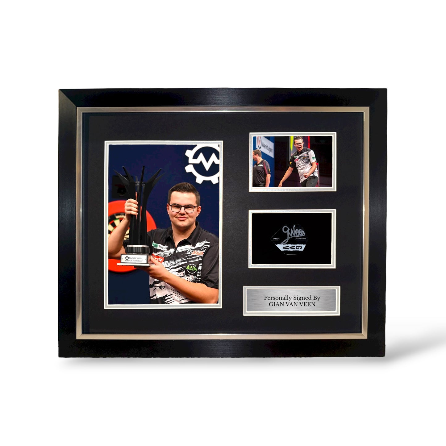 Gian Van Veen Signed Flight Montage- Deluxe Framed