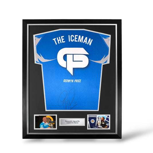 Gerwyn Price Signed Official Akuma Darts Shirt- Deluxe Framed