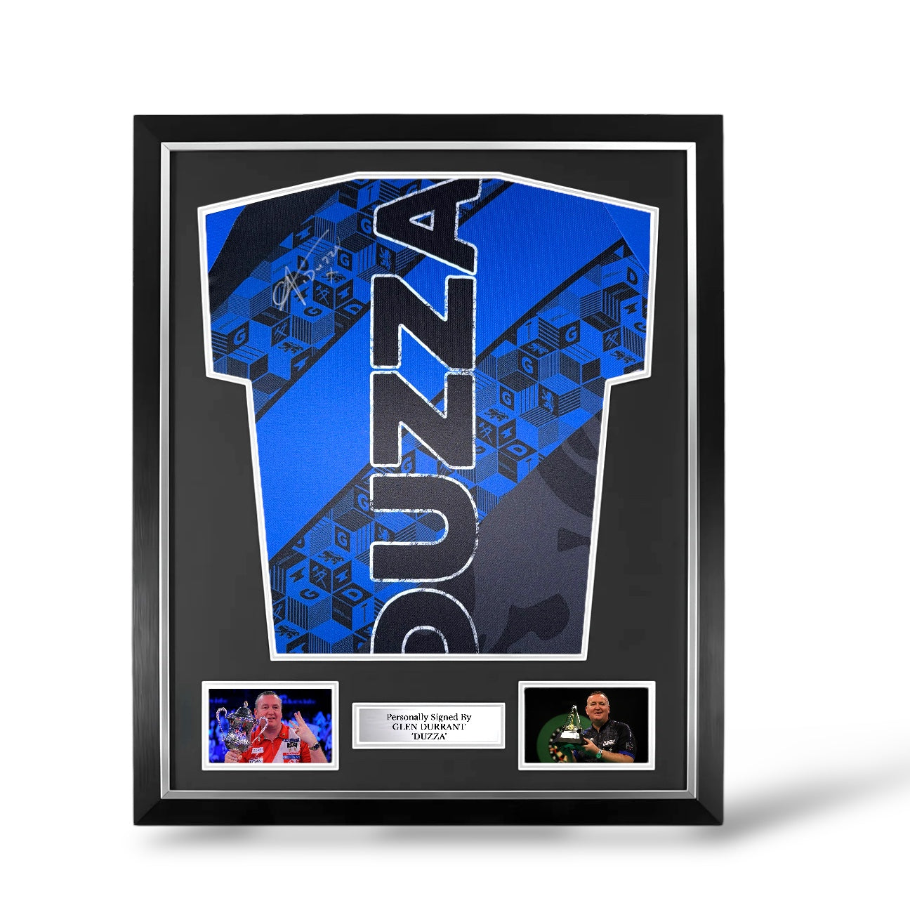 Glen Durrant ‘Duzza’ Signed Official Target Darts Shirt- Deluxe Framed