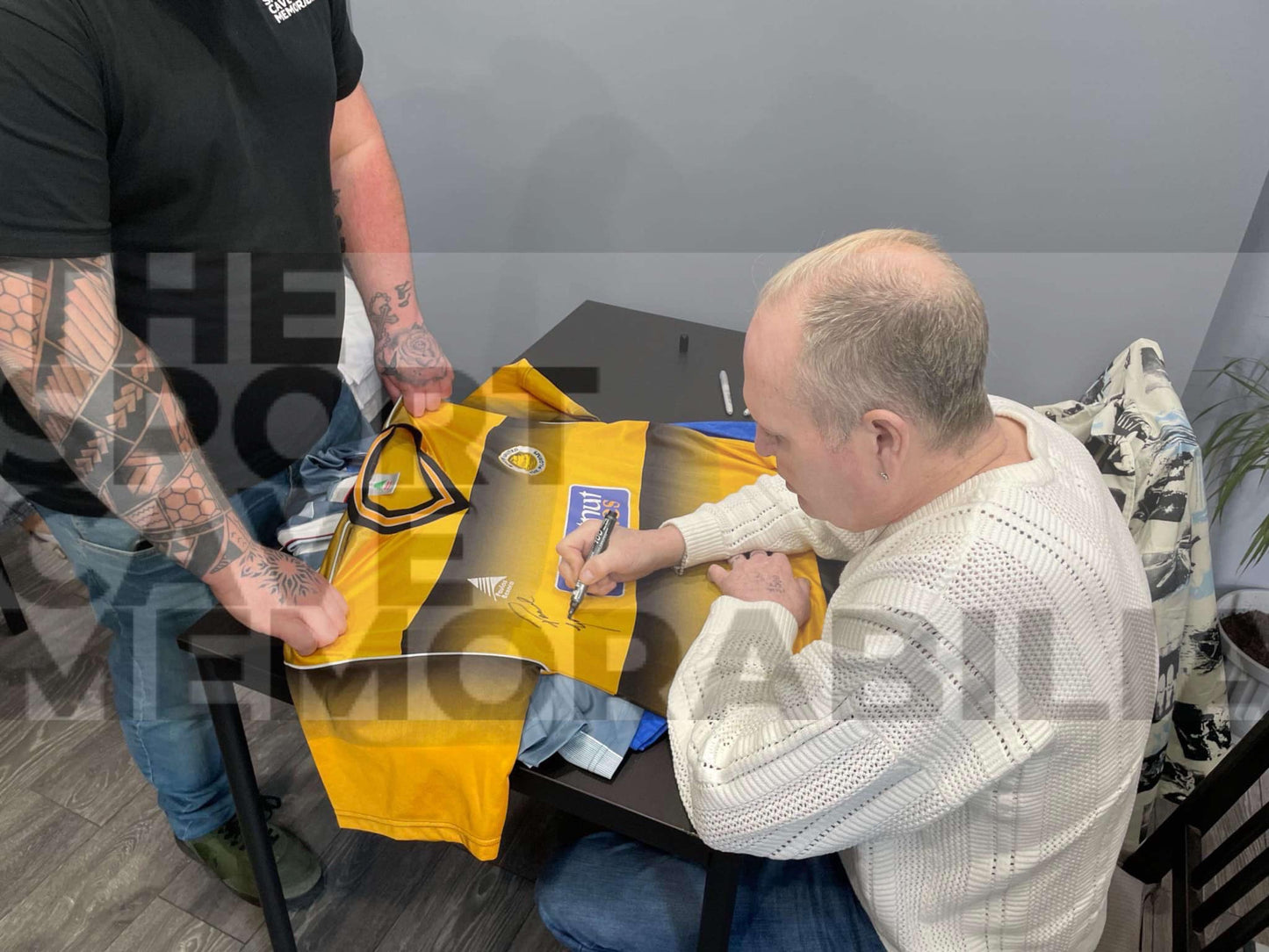 Paul Gascoigne ‘Gazza’ Signed Boston United 2004/2005 Season Home Shirt- Deluxe Framed