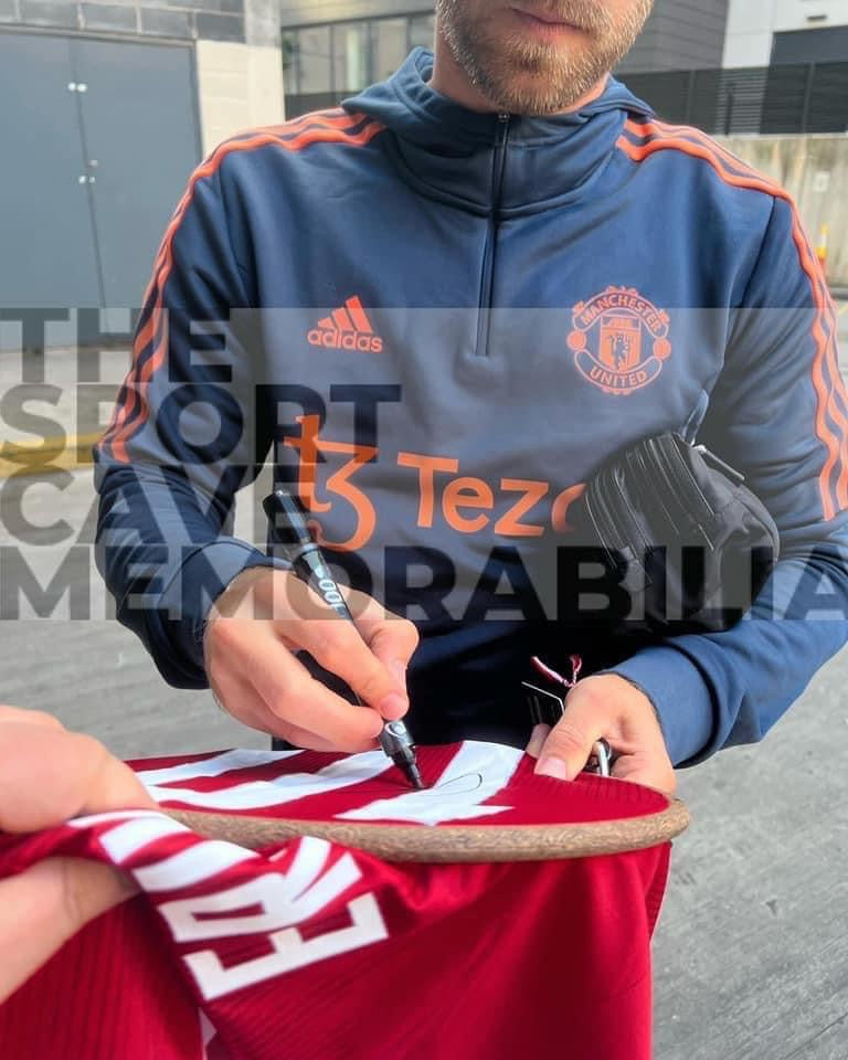 Christian Eriksen signed Denmark 20-21 Euro 2020 Home shirt