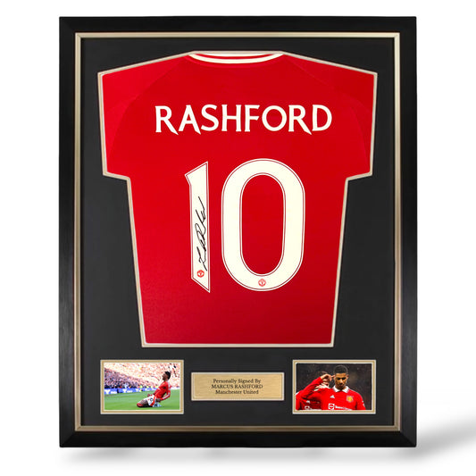 Marcus Rashford Signed Manchester United 24/25 Home Shirt- Deluxe Framed