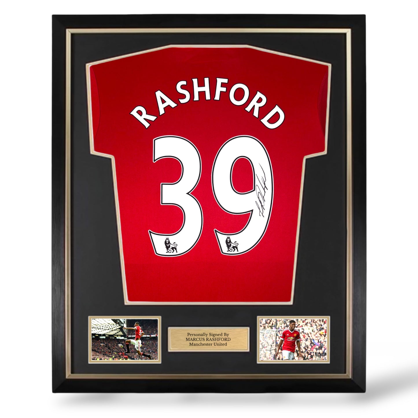Marcus Rashford Signed Manchester United 2016 Home Shirt- Deluxe Framed