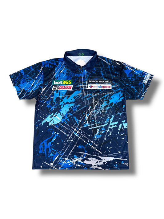 Luke Humphries MATCH WORN Signed US Darts Masters Semi Final 2025 Shirt v Gerwyn Price
