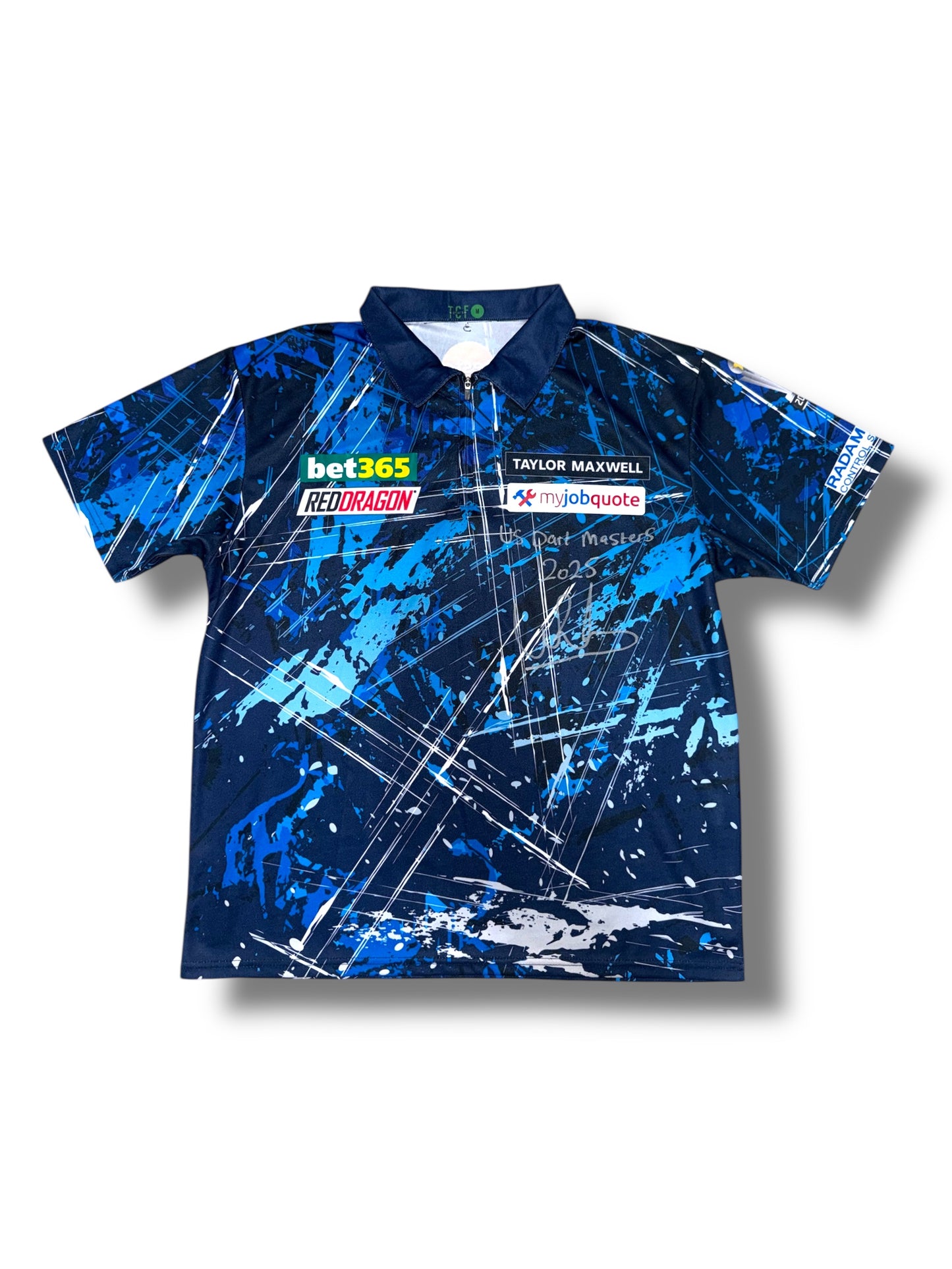 Luke Humphries MATCH WORN Signed US Darts Masters Final 2025 Shirt v Nathan Aspinall