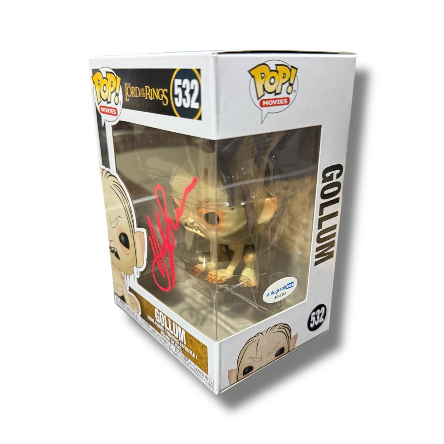 Andy Serkis Signed Gollum The Lord Of The Rings Funko Pop (ACOA Authenticated)