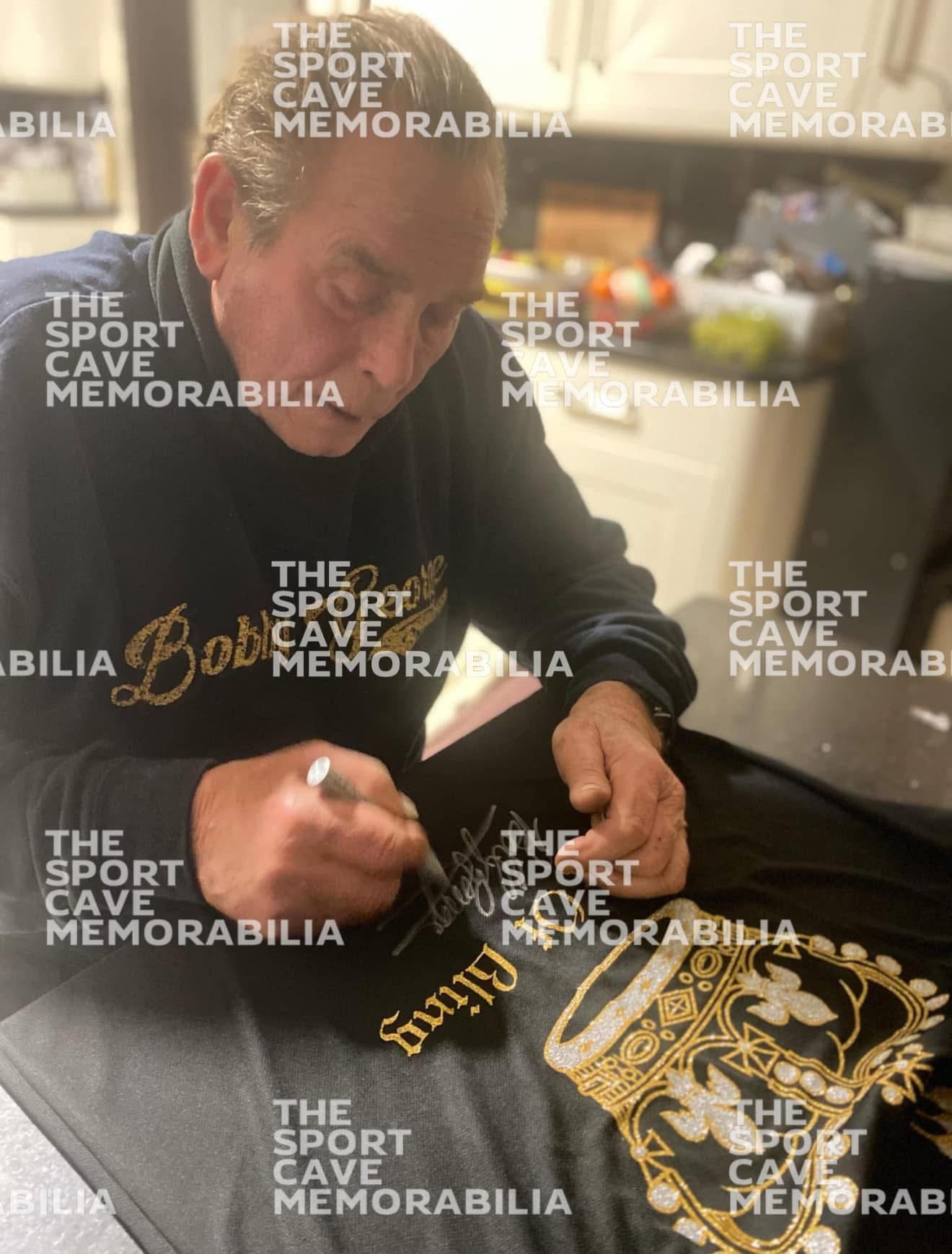 Bobby George Signed Official Winmau Darts Shirt- Deluxe Framed
