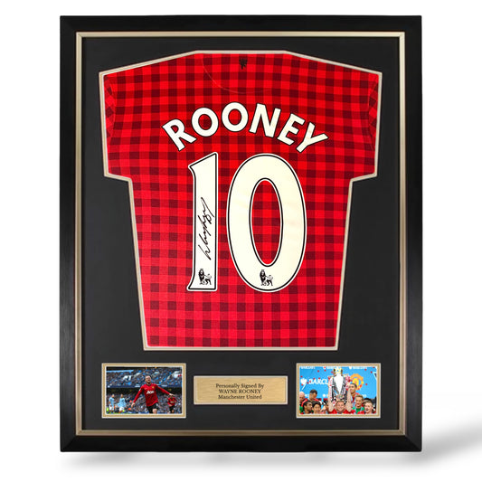 Wayne Rooney Signed Manchester United 2012/13 Home Shirt- Deluxe Framed