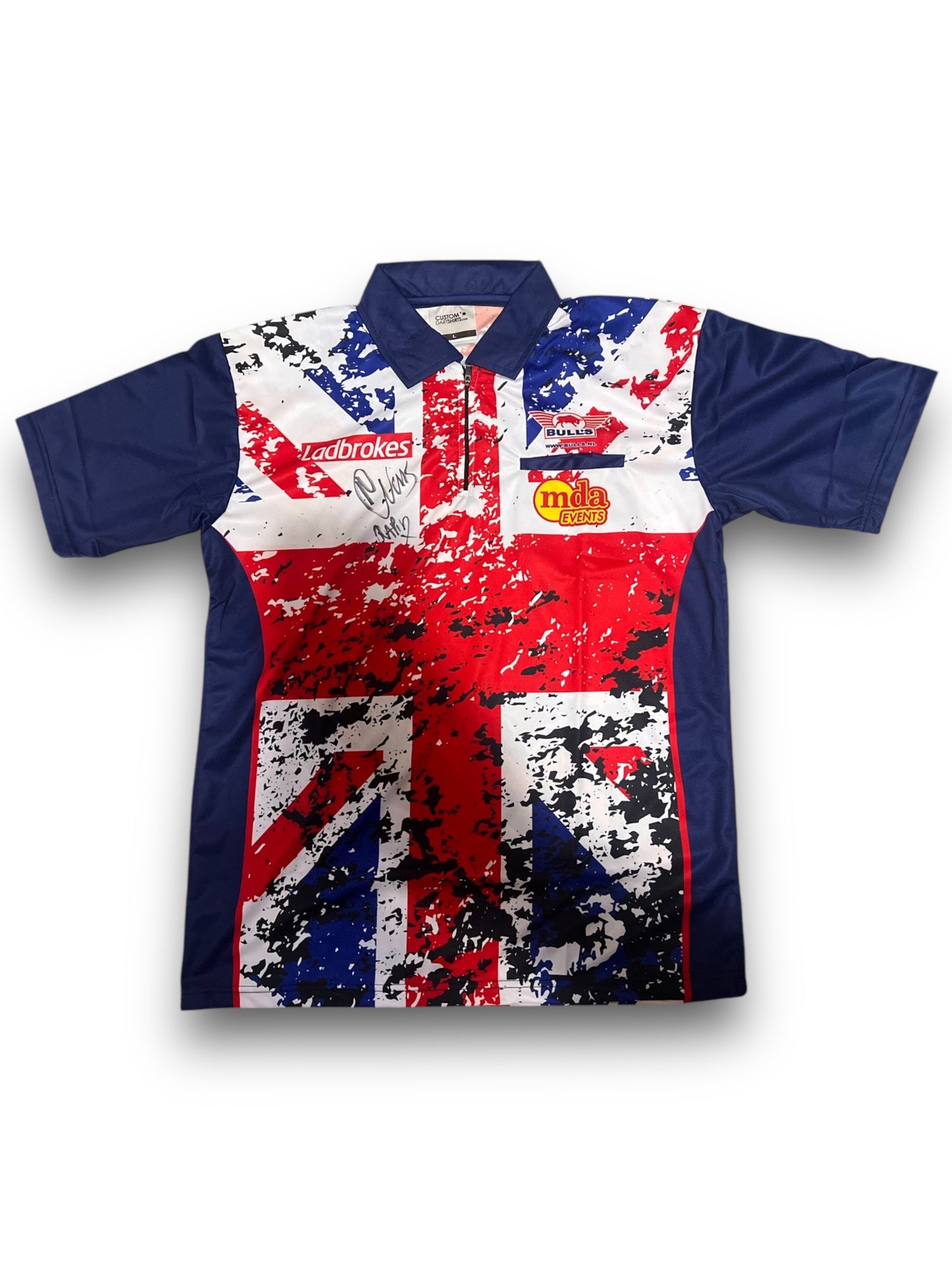 ‘Rapid’ Ricky Evans Front Signed Darts Shirt (UK Open 2024 Style)