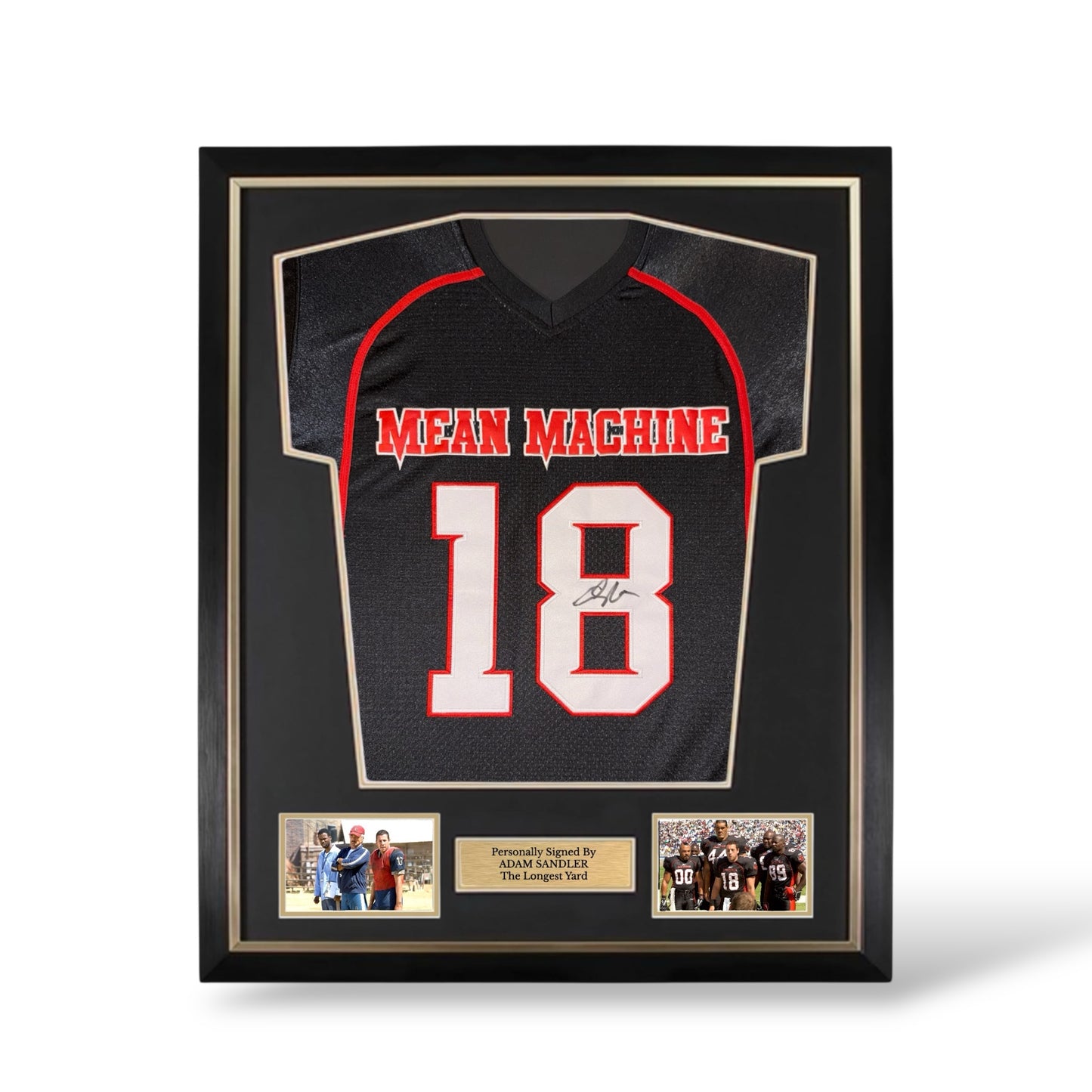 Adam Sandler Signed The Longest Yard Jersey- Deluxe Framed