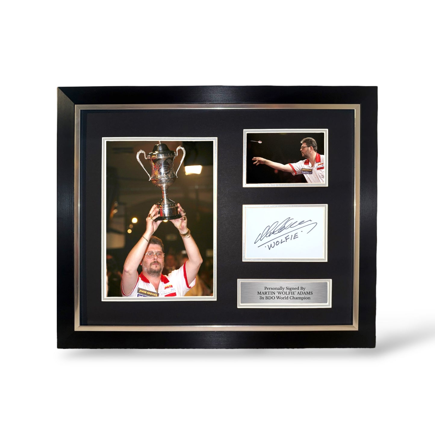 Martin Adams (Wolfie) Signed Montage- Deluxe Framed