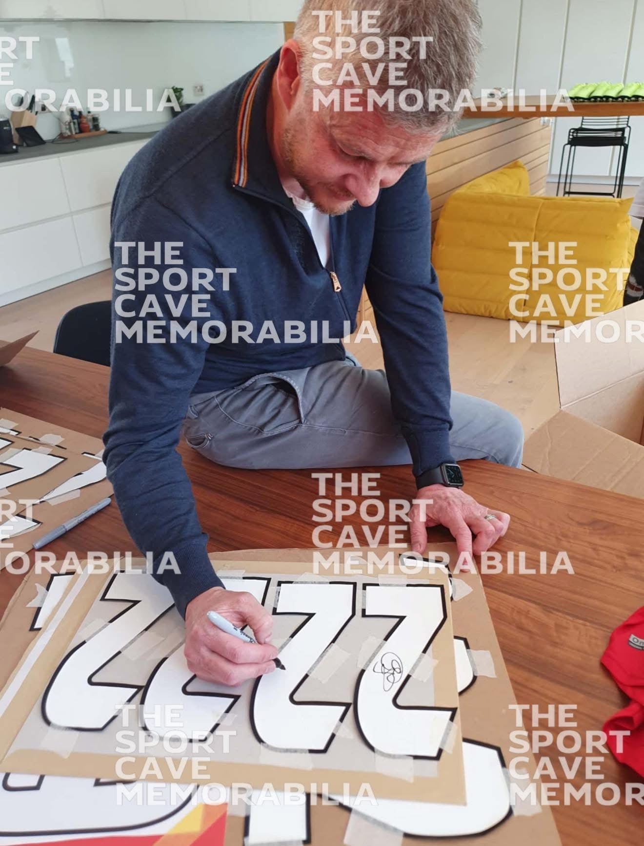 Ole Gunnar Solskjaer Signed Manchester United 1999 Champions League Home Shirt- Deluxe Framed