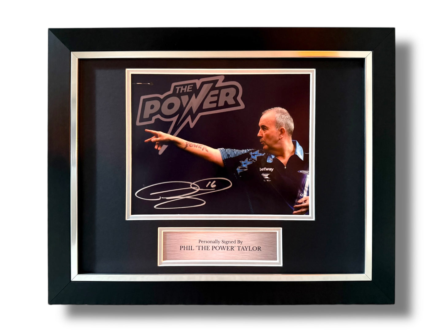 Phil Taylor Signed Photo- Deluxe Framed