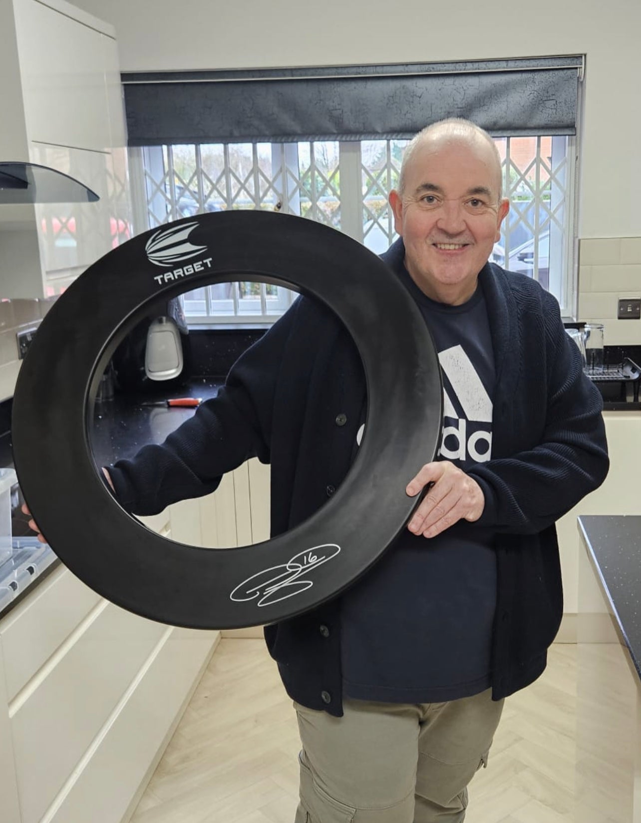 Phil Taylor Signed Target Pro Tour Dartboard Surround