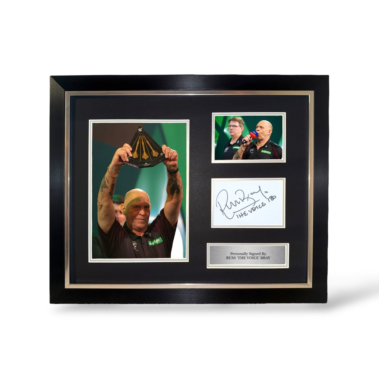 Russ Bray (The Voice) Signed Montage- Deluxe Framed