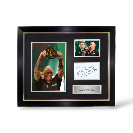 Russ Bray (The Voice) Signed Montage- Deluxe Framed
