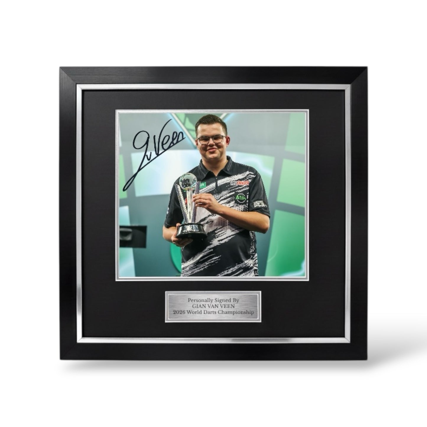 Gian Van Veen Signed 2026 World Championship Finalist Photo- Deluxe Framed